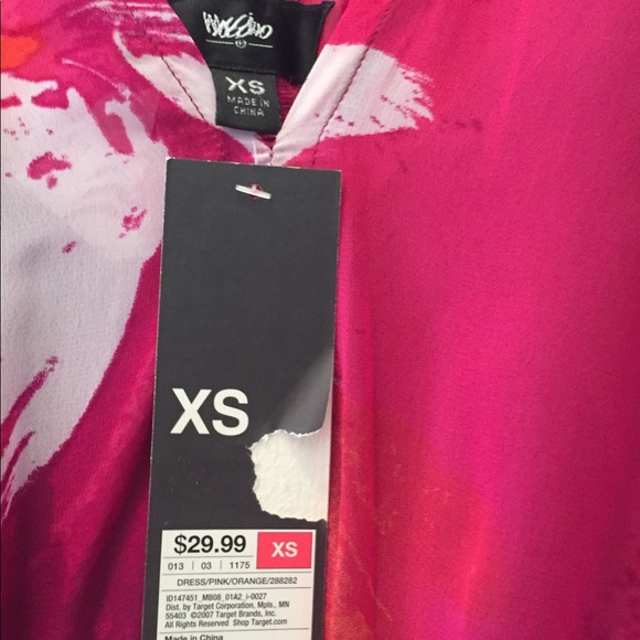 NWT Pink Orange & White floral maxi dress w/Cami - Picture 2 of 3